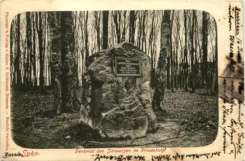 Syke - Denkmal der Schwarzen im Friedeholz -601316