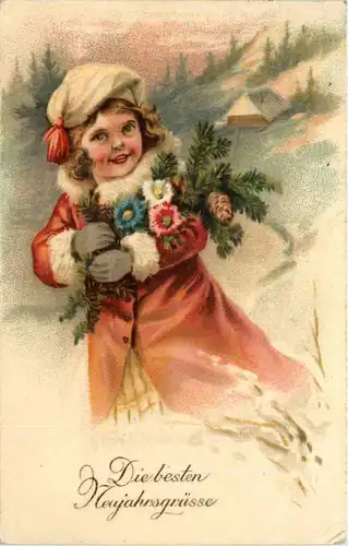 Neujahr Kind gelaufen in Niederschönhausen -627252