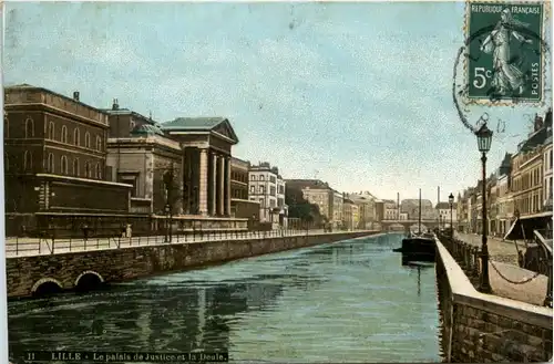 Lille, le palais de Justice et la Deule -392082