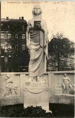 Dresden, Schiller-Denkmal -518724