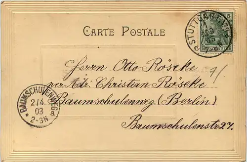 Frau mit Kind - Prägekarte -627492