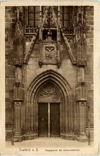 Saalfeld/Saale, Hauptportal der Johanniskirche -519434