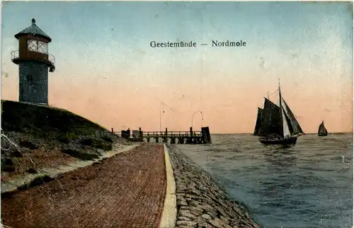 Bremerhaven - Geestemünde - Nordmole - Luna Karte -601636