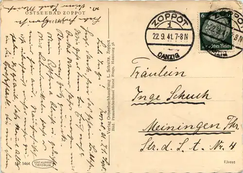 Ostseebad Zoppot - Seesteg -629114