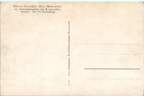 Abtei Marienstatt bei Hachenburg Westerwald, Kloster-Gaststätte -392438