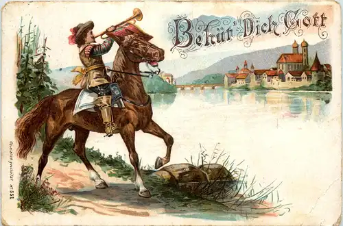 Bad Säckingen - Trompeter Behüt dich Gott - Litho -629374