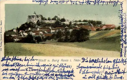 Stadt u. Burg Ranis i. Thür., -518820