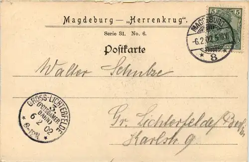 Magdeburg - Gruss vom Herrenkrug -629644