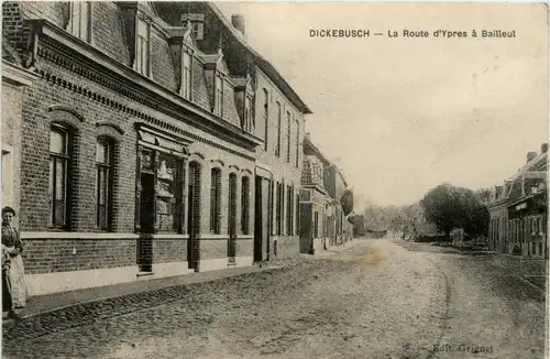 Dickebusch, La Route d`Ypres a Bailleut -392832