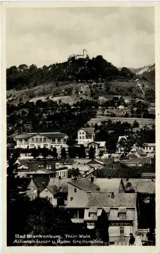 Bad Blankenburg, Allianzhäuser u. Ruine Greifenstein -519544