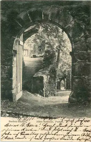 Baden-Baden, Altes Schloss, Portal -518636