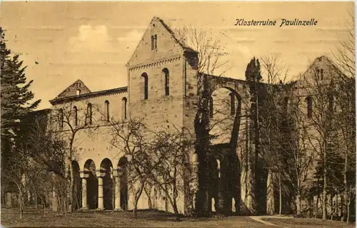 Thüringen, Klosterruine Paulinzella, -518950