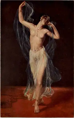 Erotik - Künstlerkarte F. Vezin -602516