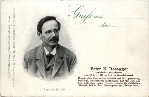 Peter K Rosegger - Volksdichter -602536