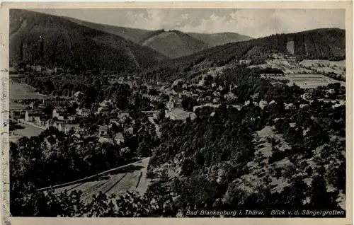 Bad Blankenburg, Blick von der Sängergrotten -519580