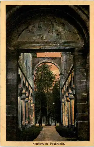 Paulinzella, Klosterruine, Portal -519102