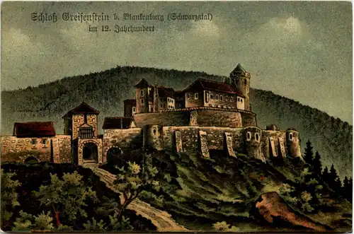 Bad Blankenburg, Schloss Greifenstein im 12 JH -520674