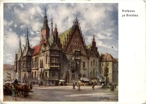 Rathaus zu Breslau - 12 Sängerbundfest 1937 -629004