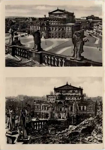 Dresden, Blick von der Hofkirche-Opernhaus -520104