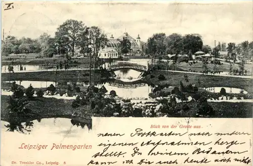 Leipziger Palmengarten, Blick von der Grotte aus -393488