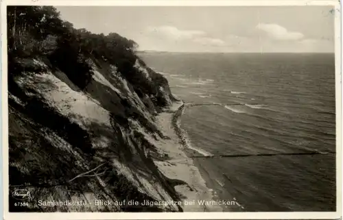 Samlandküste - Blick auf Jägerspitze bei Warnicken -629176