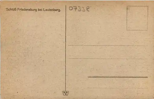 Leutenberg, Die Friedensburg -519376