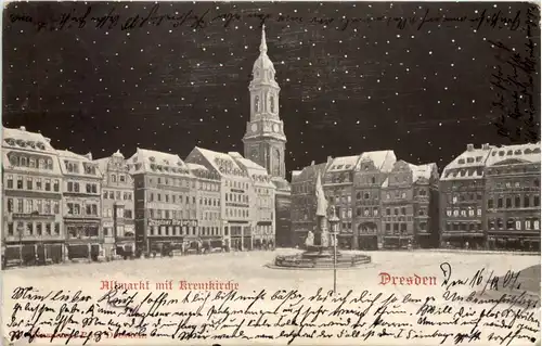 Dresden, Altmarkt mit Kreuzkirche -520934