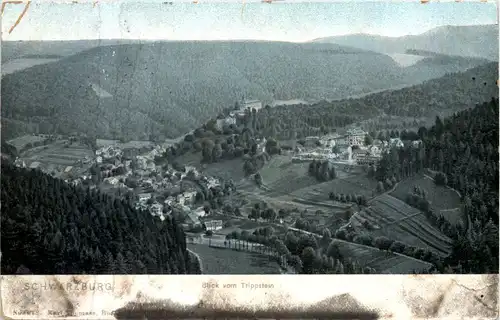 Schwarzburg, Blick vom Trippstein -519502