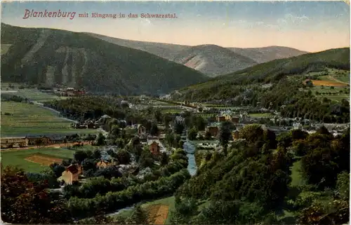 Bad Blankenburg, Eingang ins Schwarzatal -519630