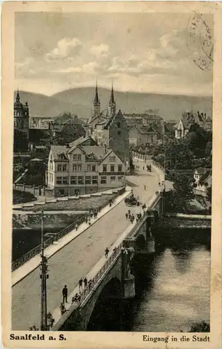 Saalfeld, Eingang in die Stadt -520644