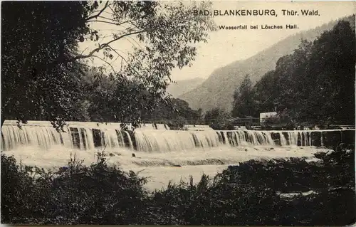 Bad Blankenburg, Wasserfall bei Lösches Hall -519636