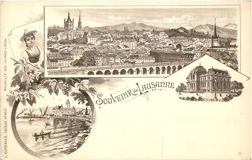 Souvenir de Lausanne - Litho -629824