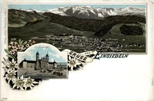 Gruss aus Einsiedeln - Litho -629864