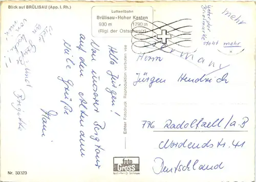 Blick auf Brülisau -629964