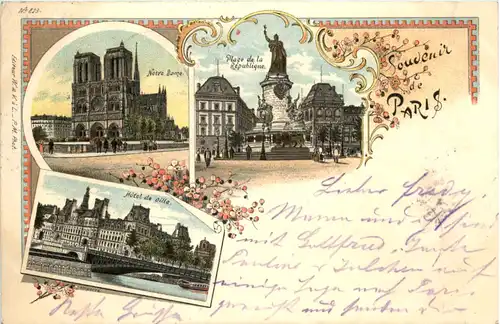 Souvenir de Paris - Litho -603766