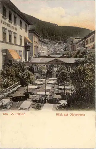 Wildbad, Blick auf Olgastrasse -520904