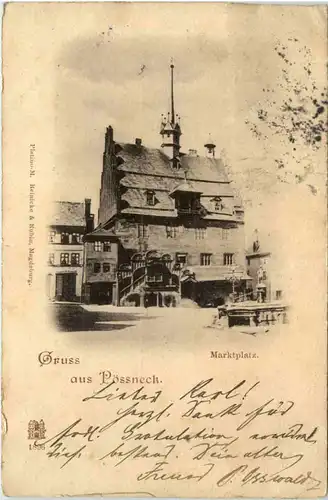 Pössneck, Marktplatz -521044