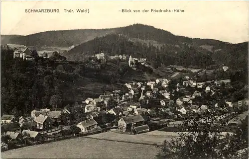 Schwarzburg, Blick von der Friedrichs-Höhe -518932