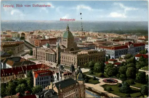 Leipzig, Blick vom Rathausturm -394662