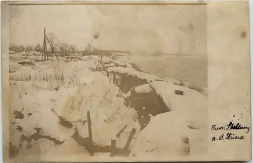 Russische Stellungen an der Düna -630484