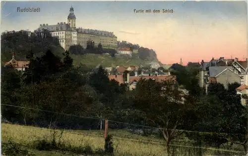 Rudolstadt, Partie mit dem Schloss -519252