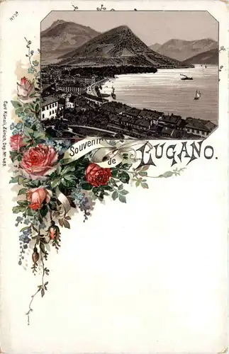 Souvenir de Lugano - Litho Carl Künzli -629770