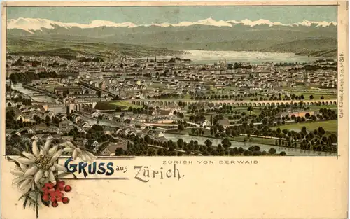 Gruss aus Zürich - Litho Carl Künzli -629810