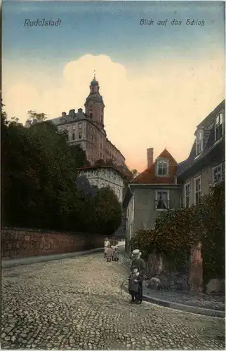 Rudolstadt, Blick auf das Schloss -520416