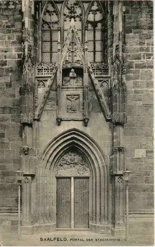 Saalfeld/Saale, Portal der Stadtkirche -519412