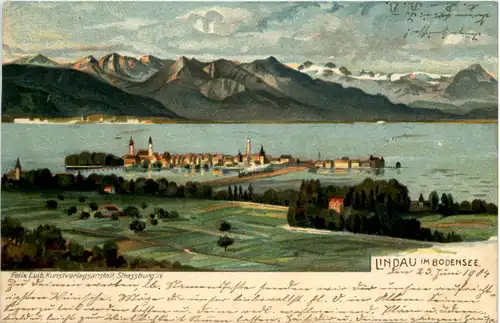 Lindau im Bodensee - Litho -604366