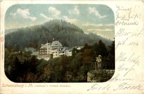 Schwarzburg, Gasthaus z. weissen Hirschen -521050