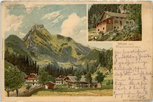 Gruss vom Brünnsteinhaus - Holzelsau -604586