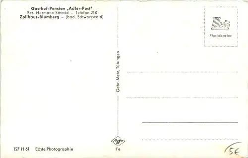 Zollhaus-Blumberg, Gasthof Adler-Post -521110