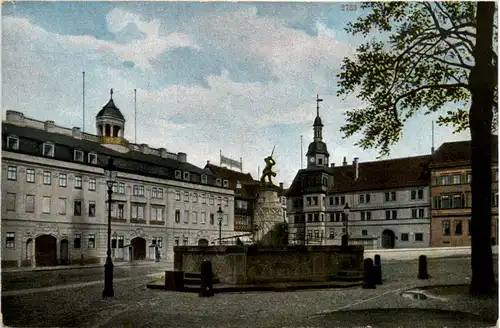 Eisenach, Schloss u. Rathaus -395334